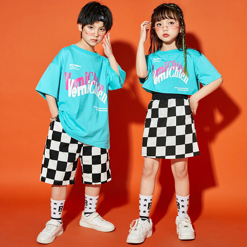 ダンス衣装 キッズ セットアップ ダンス衣装 ヒップホップ キッズ HIPHOP 子供服 上下セットアップ トップス パンツ スカート 子供 男の子 女の子 ガールズ チア ジャズダンス ステージ衣装 文化祭 原宿系 練習着 応援団 演出服 K-POP jazz サマーキャンプ 団体服