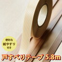 敷居すべりに!戸すべりテープ 巾18mm・21mm 長さ5.8M パネフリ工業【下処理に便利なサンドペーパー付き】【敷居すべりテープ 国産 日本製 戸滑り シール 和室 フスマ 襖 障子 防音 インテリア 補修 粘着テープ 木目調 樹脂】