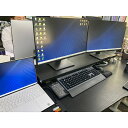 IWATANIモニター台 1mm単位のオーダーメイド ゲーミング机に ほこり対策 木目調ブラック キーボード収納 マグネット使用可 机上台 PC台 自分の机に合...