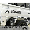 【500円クーポン】【ハードカーゴ ロゴステッカー】Mサイズ2枚セット フェアリングやボディに貼ってカスタマイズ 抜き文字タイプのカッティングステッカー 軽トラ...