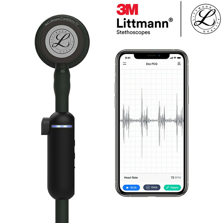 新発売【刻印対応】リットマン 電子聴診器【全4色】Littmann CORE Digital Stethoscope【40倍に音響増幅】【ノイズキャンセル機能】【専用アプリで波形・録音】3M ステート 1