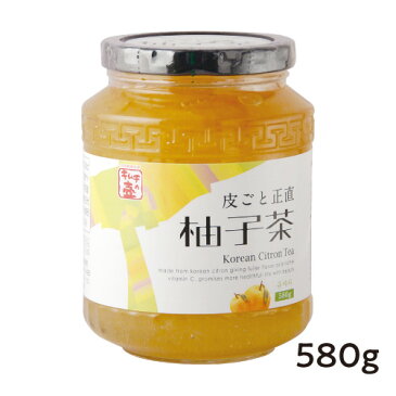 皮ごと正直柚子茶 580g（徳山物産）