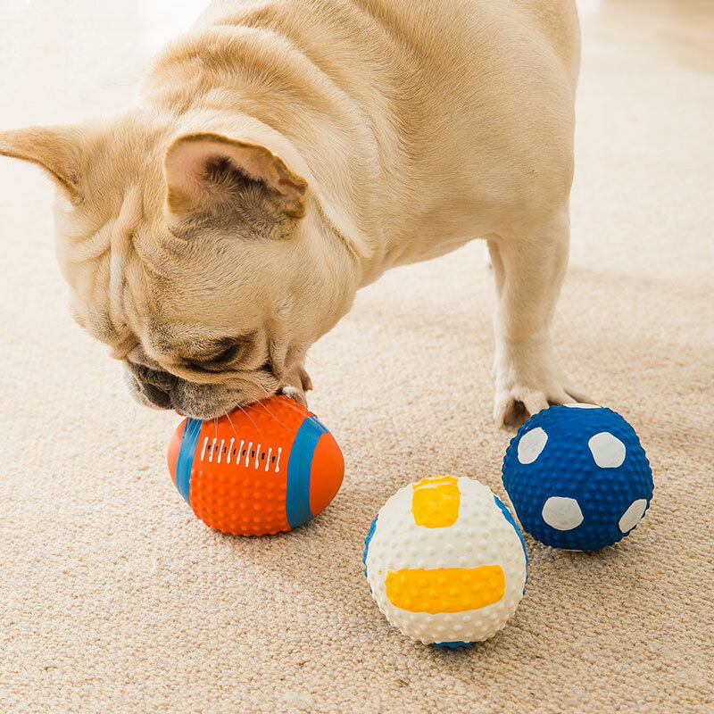 犬 おもちゃ 音が鳴る 野球ボール サッカー ボール ラグビーボール 大きい 中型犬 大型犬用 音が鳴る 鳴き笛 鳴笛 子犬 パピー 甘噛み 噛む 運動 遊び