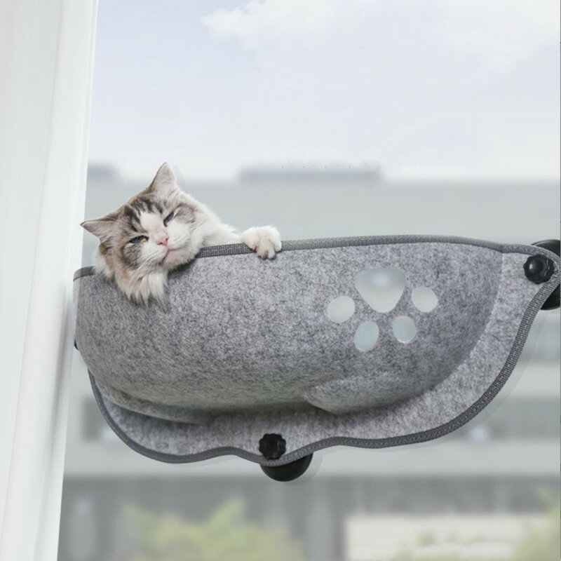 猫ハンモック 吸盤式 ハンモック 窓掛け 耐荷重15kg ベッド 吸盤タイプ ネコ窓 取付簡単 猫日光浴 ネコ用 猫 キャット ねこ 室内用 キャットハンモック 休憩
