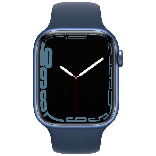 Apple Watch Series 7（GPSモデル）- 45mmブルーアルミニウムケースとアビスブルースポーツバンド - レギュラー