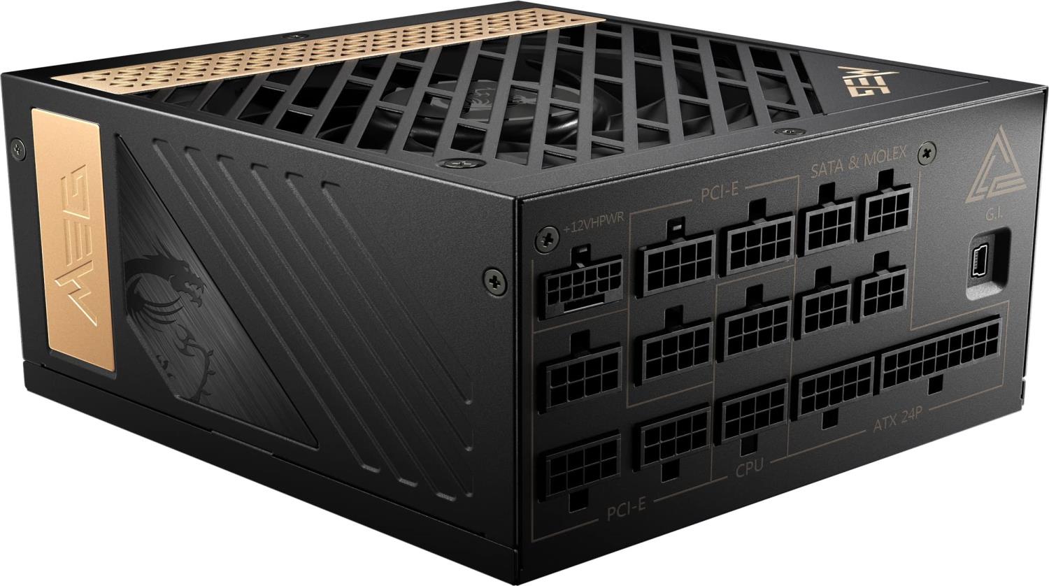 MSI PC電源 ブラック MEG-AI1300P-PCIE5 1300W /ATX /80PLUS Platinum