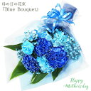 母の日 プレゼント 生花 花束 『母の日Bluebouquet』 母の日の青い花束 カーネーション カスミソウ 染花 ブルーカーネーション 母の日ギフト 花 花束 フラワーギフト フラワーブーケ フラワー ブーケ ギフト 義母 プレゼント 切花 染色 /MGP