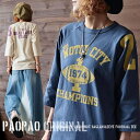 26PAOPAO オリジナル Japan Made ロゴプリント 7分袖Tシャツ