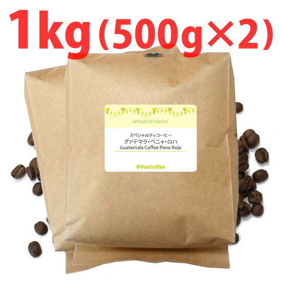 グァテマラ・ペニャ・ロハ1kg(500g袋×2個) / コーヒー豆