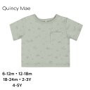 Quincy Mae ボクシーポケットTシャツ QM313 23SS クインシーメイ 半袖 Tシャツ オーガニックコットン キッズ 男の子 女の子 子供服 出産祝い おしゃれ シンプル お出かけ着