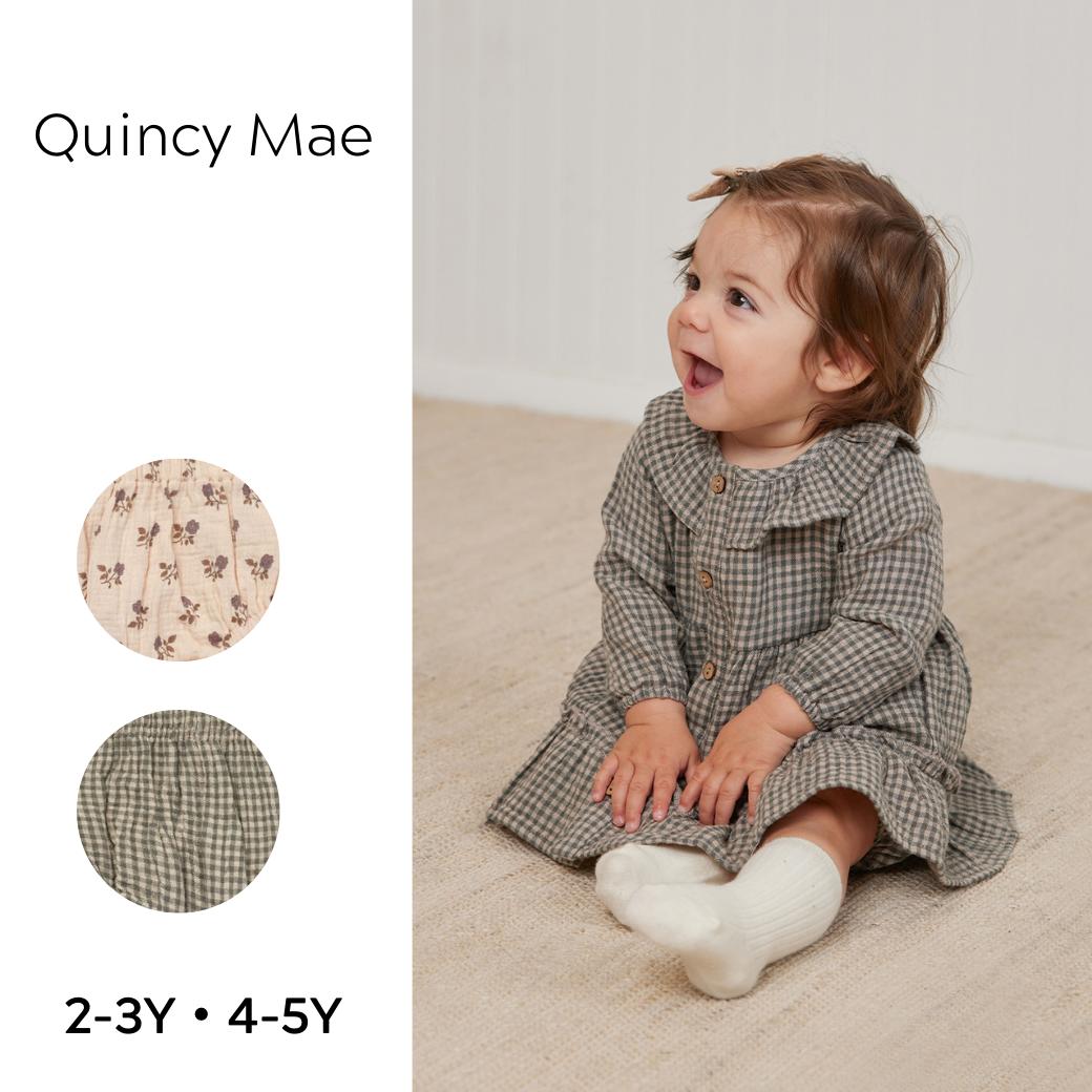 QuincyMae QM463 RUFFLE COLLAR BUTTON DRESS 23AW NCV[C s[X I[KjbNRbg xr[ q ̎q oYj  Vv o tH[} Bep a j