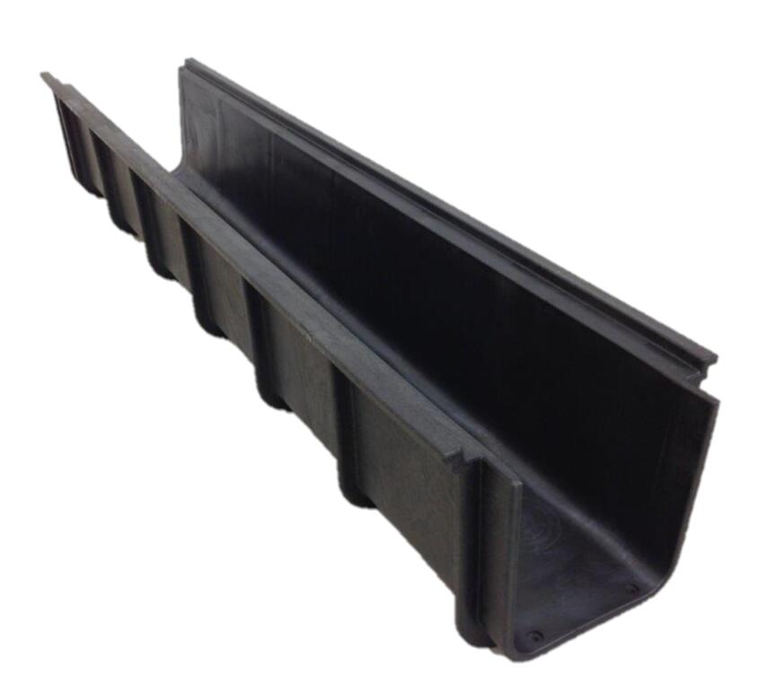Rakuten - 【法人様限定】軽量プラスチックU字溝 U150【5本入】 排水溝 排水路 ウッドプラスチック　溝　軽量　敷設　屋上緑化　仮設排水路
