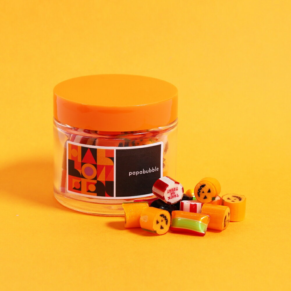 【ハロウィンミックス 瓶タイプ】 キャンディ 瓶 jar ハロウィン HW 飴 お菓子 プレゼント ギフト かわいい 手作り プチギフト PAPABUBBLE パパブブレ 3980円以上で送料無料