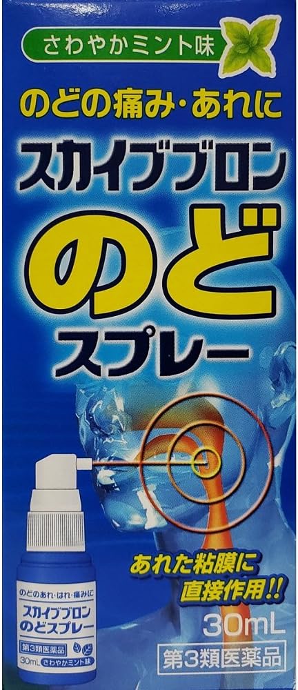 のどの痛み 荒れに【第3類医薬品】『スカイイブブロンのどスプレー 30mL』