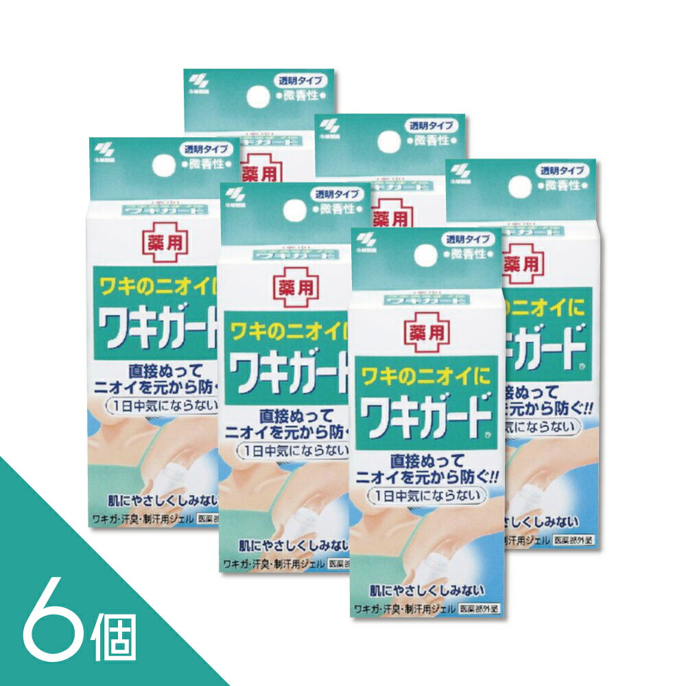 【6個】小林製薬『ワキガード 50g』 ワキガ ワキのニオイ対策 汗臭【医薬部外品】