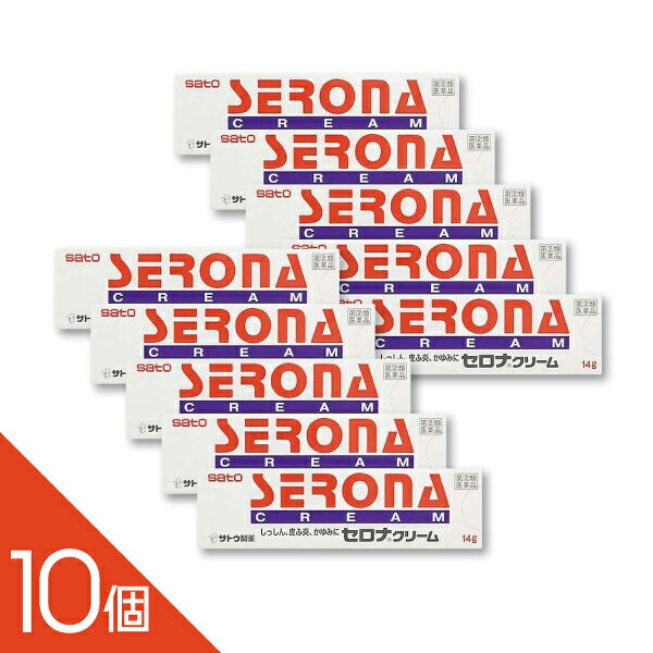 【セルフメディケーション税制対象商品】 セロナクリーム【指定第2類医薬品】 しっしん、皮ふ炎、かゆみに ●しっしん、皮ふ炎、かぶれなどの炎症やかゆみに効果をあらわす、ヒドロコルチゾン酪酸エステルを配合したクリームです。 ●のびがよく、ベタつかないクリームです。顔、腕などの露出部に塗布しても目立ちません。 【用法・用量】 1日数回、患部に適量を塗布します。 佐藤製薬 ------------------ 医薬品の使用期限 1年以上の使用期限のものを販売しております。 ------------------ 【効能】 しっしん、皮ふ炎、かぶれ、かゆみ、虫さされ、あせも、じんましん。 ●使用上の注意 ■■してはいけないこと■■ (守らないと現在の症状が悪化したり、副作用が起こりやすくなります) 1.次の部位には使用しないでください 水痘(水ぼうそう)、みずむし・たむし等又は化膿している患部。 2.顔面には、広範囲に使用しないでください 3.長期連用しないでください ■■相談すること■■ 1.次の人は使用前に医師、薬剤師又は登録販売者にご相談ください (1)医師の治療を受けている人。 (2)妊婦又は妊娠していると思われる人。 (3)薬などによりアレルギー症状を起こしたことがある人。 (4)患部が広範囲の人。 (5)湿潤やただれのひどい人。 2.使用後、次の症状があらわれた場合は副作用の可能性がありますので、直ちに使用を中止し、 この文書を持って医師、薬剤師又は登録販売者にご相談ください 関係部位・・・症状 皮膚・・・発疹・発赤、かゆみ 皮膚(患部)・・・みずむし・たむし等の白癬、にきび、化膿症状、 持続的な刺激感 3.5~6日間使用しても症状がよくならない場合は使用を中止し、この文書を持って医師、薬剤師又は登録販売者にご相談ください ●効能・効果 湿疹、皮膚炎、かぶれ、かゆみ、虫さされ、あせも、じんましん ●用法・用量 1日数回、患部に適量を塗布します。 <用法・用量に関連する注意> (1)定められた用法・用量を厳守してください。 (2)小児に使用させる場合には、保護者の指導監督のもとに使用させてください。 (3)目に入らないように注意してください。万一、目に入った場合には、すぐに水又はぬるま湯で洗ってください。 なお、症状が重い場合には、眼科医の診療を受けてください。 (4)外用にのみ使用してください。 ●成分・分量 成分・・・分量・・・働き ヒドロコルチゾン酪酸エステル・・・0.05% ・・・しっしん、皮ふ炎、かぶれなどの炎症を抑えます。 添加物として、クエン酸、クエン酸Na、パラベン、セタノール、 ポリオキシエチレンセチルエーテル、ワセリン、流動パラフィンを含有します。 ●保管及び取扱いの注意 (1)直射日光の当たらない湿気の少ない涼しい所に密栓して保管してください。 (2)小児の手の届かない所に保管してください。 (3)他の容器に入れ替えないでください。 (誤用の原因になったり品質が変わるおそれがあります。) (4)使用期限をすぎた製品は、使用しないでください。 [その他の添付文書記載内容] ◎お手当のアドバイス 1.患部を清潔にしたのち、セロナクリームを塗布します。 2.指先で強くこすらないように薄く塗布します。 3.治りかけてきたら、回数をへらしてください。 ●お問い合わせ先 本製品についてのお問い合わせは、お買い求めのお店又は下記にお願い申し上げます。 佐藤製薬株式会社 お客様相談窓口 東京都港区元赤坂1丁目5番27号 03-5412-7393 9:00~17:00(土、日、祝日を除く) ―――――――――――――――――――――――― 広告文責 株式会社シーディ 電話：0120-19-9989 受付時間：10：00〜17：00(土・日・祝日を除く) ※パッケージデザイン等、予告なく変更されることがあります。 ご了承ください。