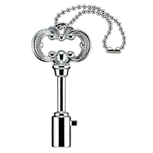 ガーデン 水栓 アンティーク 共用栓カギ（クロム） 742-002KFO 【メール便対応可】のサムネイル