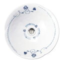 洋風 手洗器 雲母(きらら) ブロッサム Type-B S (φ320×H125mm) おしゃれ 磁器製 美濃焼 手洗鉢 洗面ボウル