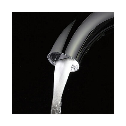 EY100-13 自動横水栓 壁付 センサー水栓 （丸型） トイレ 手洗い向け 横形 単水栓 [AC電源仕様] （L130／吐水口）