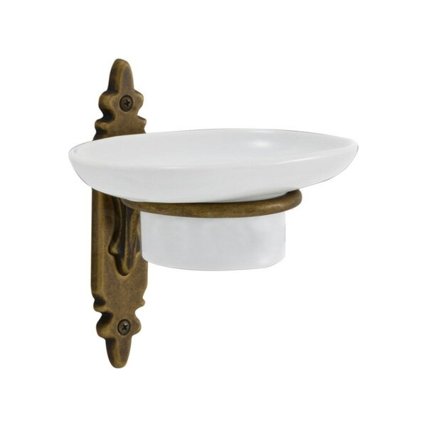 真鍮製石鹸置き ソープディッシュ(クラシック・アンティークブラス)|アンティーク調ゴールド GI-713046-C