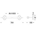 タオルハンガー タオル掛け タオルバー ノーマル（真鍮プレート ブラス） おしゃれ ゴールド GI-243046 3