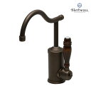 【Herbeau】エルボ 4105 フラマンド シングルレバー混合栓 オールドブラス キッチン シンク 台所 クラシック調 蛇口