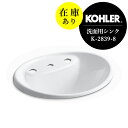 在庫あり 正規輸入品 KOHLER コーラー 洗面ボール タイズ ホーロー オーバル 洗面器 3ホール8インチ(W508×D432×H237)