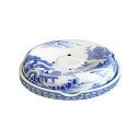 有田焼 伊万里焼 陶磁器 陶器 染付祥瑞 石鹸入れ(楕円形) ART1-GD003 染付の藍色 ソープディッシュ 洗面所 手洗い トイレ 小物