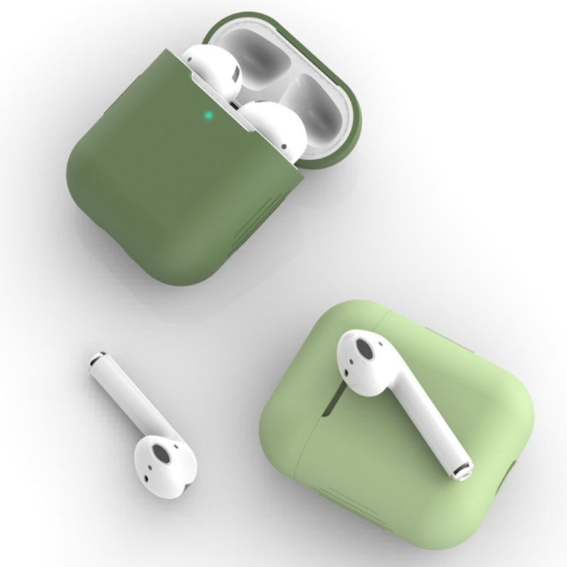 APAAPAのカバー イヤホンケース アップル ケース シリコン イヤホンケース APPLE 2 イヤホン AirPods1 収納カバー 無地 送料無料｜アングル2