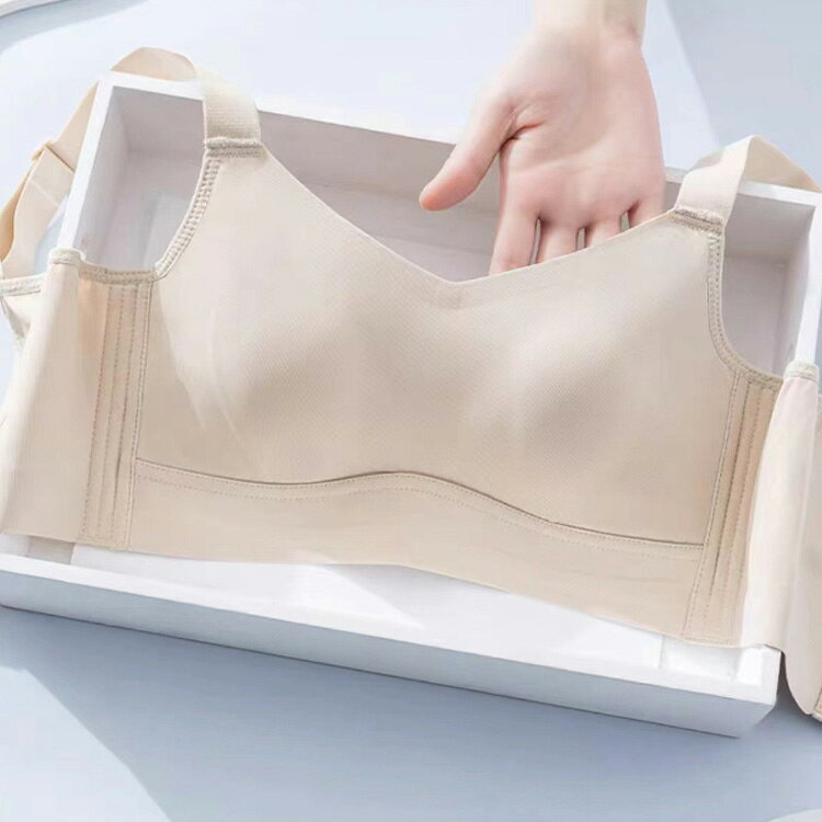 胸を小さく見せるブラ 涼しい 蒸れない 軽い 通気性 小さく見せるブラ 薄手 夏用 ブラジャー 補正下着 大きな胸を小さく見せるブラ 脇高設計で背中スッキリ 胸を抑えるブラ レディース シームレス フルカップ 胸 すっきりみえる 大きいサイズ papass-10011929 APAAPA サンプル画像3