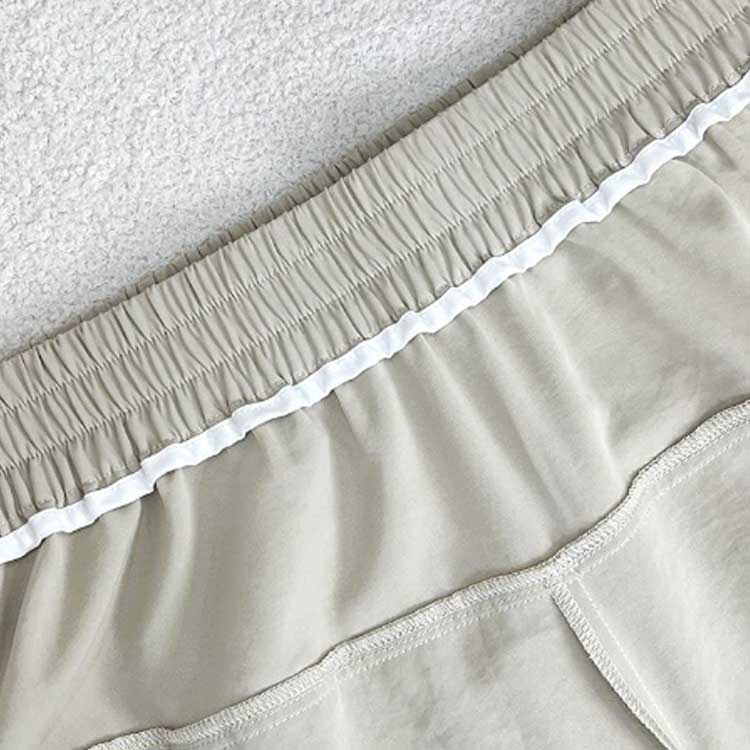 接触冷感 ワイドパンツ スカートパンツ ひんやり レディース 薄手 キュロット ハイ...