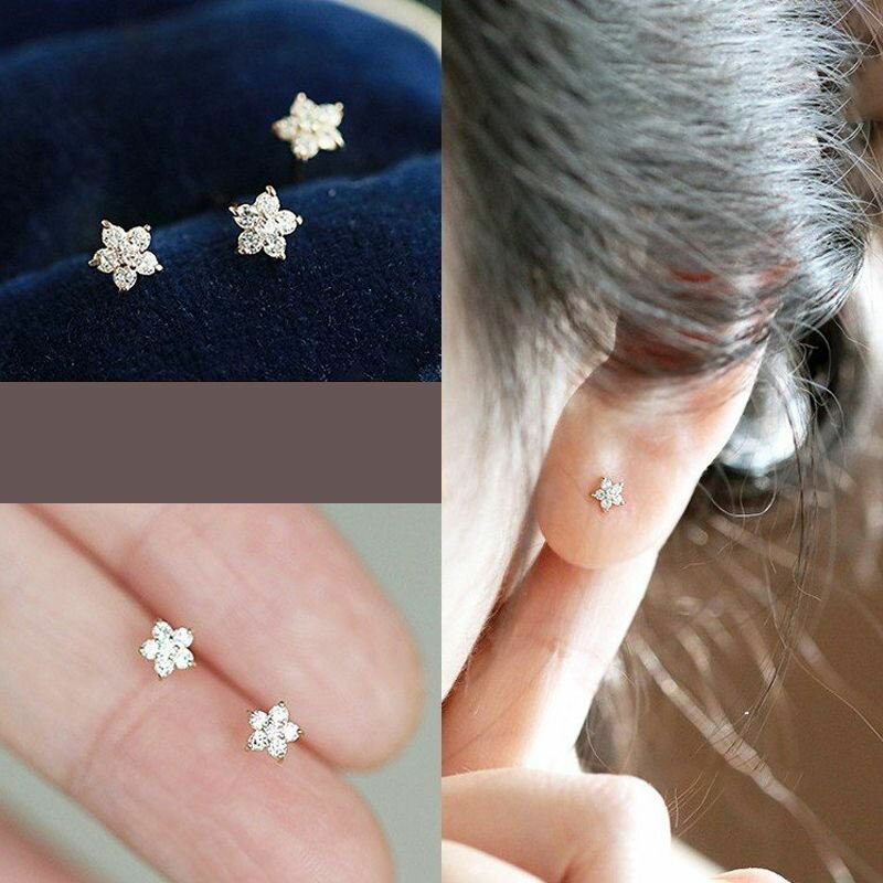 フローラ SV925 プラチナ仕上げ 花 シルバーピアス ピアス レディース フラワー 華 ピアス ペア シンプル 30代 40代 50代 送料無料