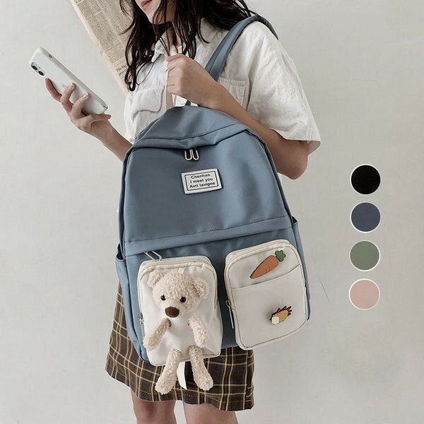 リュック リュックサック レディース おしゃれ 大人 リュック A4 ナイロン 大容量 軽量 撥水 4色 人気 おしゃれ アウトドア 通学 通勤 旅行 バックパック(4.0)