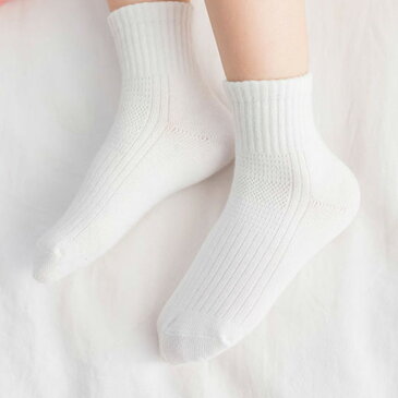 靴下 子供 ソックス 5足セット 女の子 男の子 キッズ 靴下 コットン 綿 通気性 送料無料 子供服 快適 ストラップ 無地 ソックス かわいい おしゃれ 通園通学 ホワイト ブラック グレー