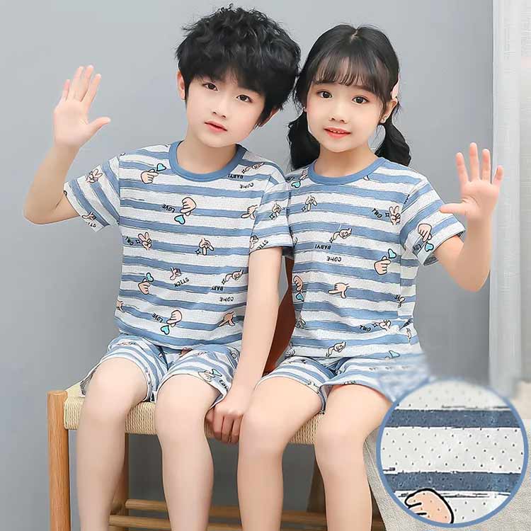 半袖ルームウェア パジャマ キッズ 薄手 半袖Tシャツ ショートパンツ 上下セット 綿100％ 涼しい 半ズボン 半袖トップス ボトムスセットアップ 子供服 キッズ 女の子 男の子送料無料