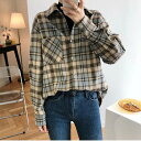大きいサイズ 春物 レディース 秋 チェック柄 トップス 長袖シャツ 長袖ブラウス 春シャツ 長袖 痩せ見せ シャツ シンプル 通気性 夏 春 プルオーバー 無...