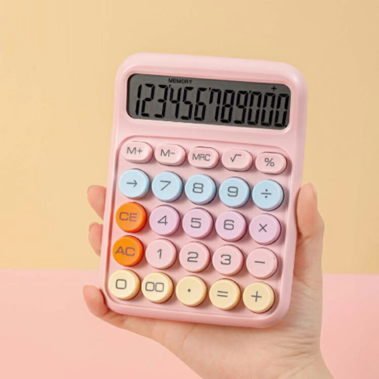 ナカバヤシ　電卓デスクトップ　防水タイプ　S　レッド　ECD-WR01RD