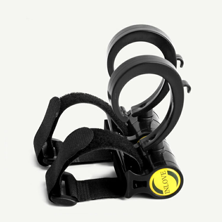 ベビーカーフック 2個セット 360度回転 マジックテープ ベビーカークリップ ホルダ...