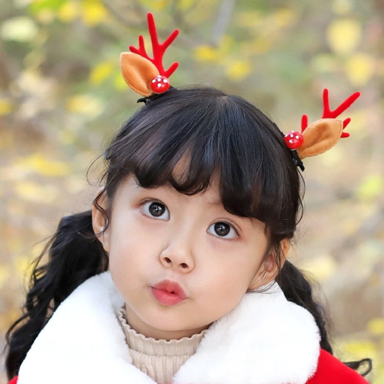 送料無料 ヘアピン トナカイ クリスマス 飾り 髪飾り ヘアアクセサリー レディース 子供 女の子 鹿の角 頭飾り コスプレ お祝い パーティー イベント おしゃれ 可愛い ヘッドアクセサリーの商品画像 2