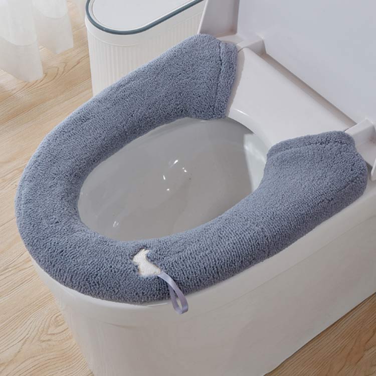 トイレ用品 U型 装着簡単 トイレカバー 厚手 インテリア雑貨 スナップボタン留め ...