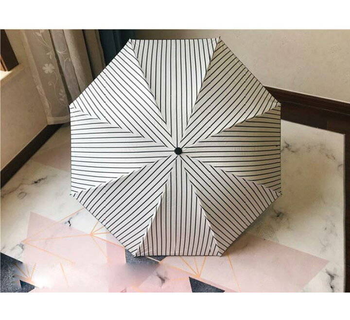 晴雨兼用 遮光 ストライプ柄 春 折りたたみ 三つ折 おしゃれ 撥水加工 遮熱 UVカット加工 日傘 レディース 紫外線対策 軽量 傘 送料無料
