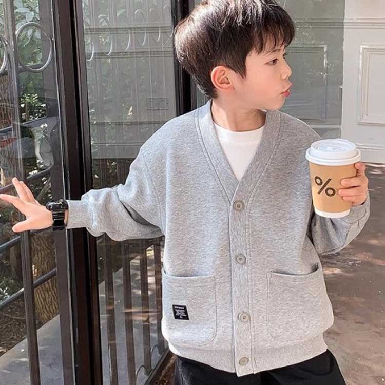 男の子 長袖 80 体温調整 女の子 Vネック スウェット 秋 子ども 子供服 通学 カジュアル トップス スウェットカーディガン 無地 カーディガン カーデ 冬 シンプル 通園 キッズ 羽織り カーディガン 春 おしゃれ 幼稚園 小学生 90 100 110 120 130 140 2