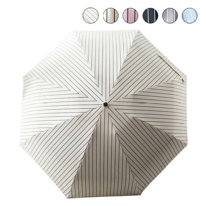 五つ折 遮光 紫外線対策 折りたたみ 晴雨兼用 ストライプ柄 日傘 遮熱 UVカット加工 撥水加工 レディース 春 おしゃれ 晴雨兼用 日傘 軽量 傘