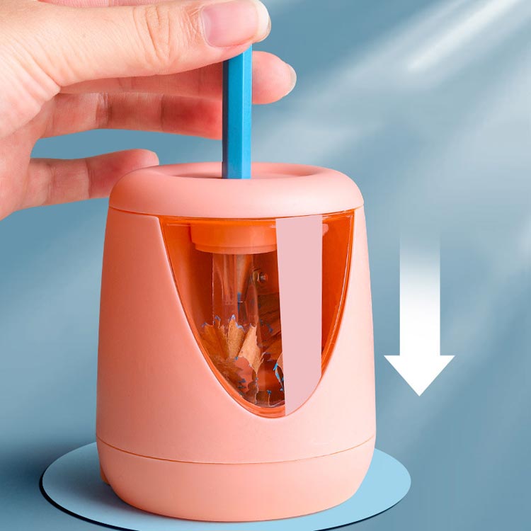 電動鉛筆削り 電動シャープナー 子供 鉛筆削り えんぴつけずり 乾電池利用可能 無駄削り防止 手動 子供 学校 事務用 ミニ おしゃれ 鉛筆削り器 入学祝い 入学準備 リビング学習