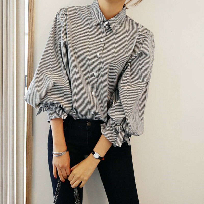 Long-Sleeved - シャツ カットソー シンプル ブラウス 夏 トップス レディース チュニック 長袖 春 ゆったり ドルマンスリーブ 大きいサイズ チェック柄 カジュアル 黒