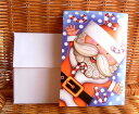 USA クリスマスカード サンタ Santa Pops Christmas Card Cane