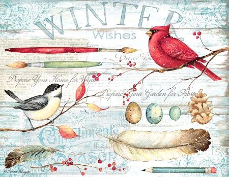 LANG ラング クリスマスカード ウインターガーデンWinter Garden