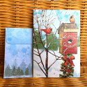 LANG ラング クリスマスカード プチサイズ Merry Birdhouse