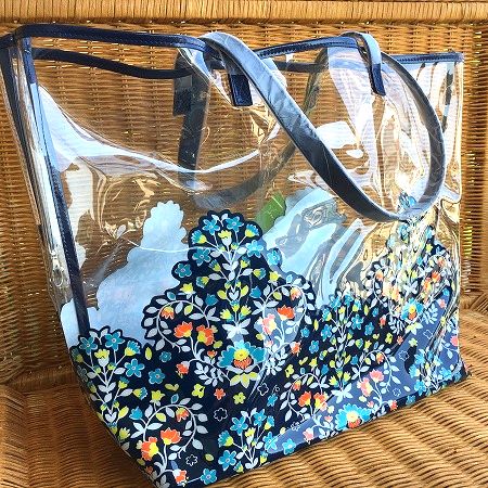 限定1個！ レア♪ Vera Bradley ヴェラブラッドリー ビーチトートバッグ Clearly Colorful Tote Chandlier Floral