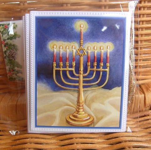 USA Carol Wilson キャロルウィルソン クリスマス ギフトタグ 6枚セット 袋入り ハヌカ キャンドル